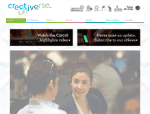 Tablet Screenshot of creativeuniverse.com.au